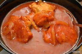 Best to serve with nasi tomato (basmati saute those till the oil surfaced on the chili paste (pecah minyak). Ayam Masak Merah Chicken In Spicy Tomato Base Ms I Hua The Boy