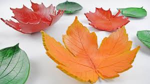 Diy Autumn Leaf Bowls Easy Home Decorations Tutorial Air Drying Clay Autumn Leaves Craft Air Dry Clay Clay Crafts Air Dry