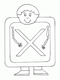 Free printable alphabet coloring pages (letters and numbers) with patterns for preschool, kids, and adults to colour! Preschool Kids And Letter X Coloring Page Bulk Color Coloring Home