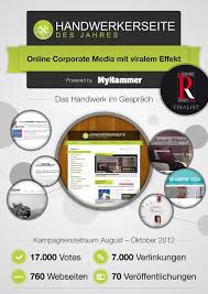 Finalisten Prrawards 2013 Myhammer Kategorie Corporate Media Infografik Kampagne Corporate