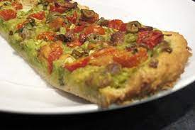 Dairy Free Mexican Pizza With Avocado Cream Sauce Recipe Recipe Avocado Cream Sauce Recipe Dairy Free Dairy Free Dinner