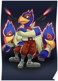 Falco Victory Pose T Shirt Poster By Skytch Star Fox Victory Pose Space Animals