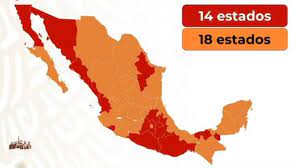 Visita covid19.cdmx.gob.mx/medidassanitarias para consultar los lineamientos y guías sobre las medidas sanitarias que deberán cumplir las actividades económicas que reanudan operaciones. Mapa De Mexico Del Semaforo Epidemiologico Del 29 De Junio Al 5 De Julio As Mexico
