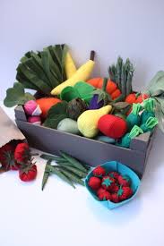 Panier Du Marche En Feutrine Dans L Atelier Dinette En Feutrine Aliments En Feutrine Feutrine