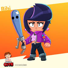 How To Draw Bibi Super Easy Brawl Stars Drawing Tutorial With Coloring Page Draw It Cute Brawl Drawing Tutorial Drawing Cartoon Faces Cute Coloring Pages