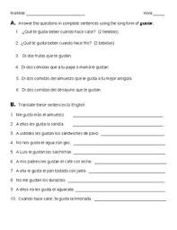 Genki 1 workbook answer key (self.learnjapanese). Avancemos 1 Unidad 3 Leccion 1 Gustar Notes Practice Worksheet