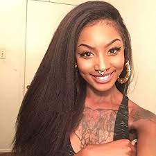 I want to wear so many different styles with my hair. Remeehi Barazilion Virgin Human Hair Wigs Kinky Straight Lace Full Wigs For Black Women 14 Inch 1 Jet Black Remeehi