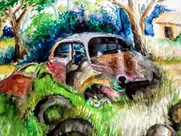 Nobita art drawing a car. Mylinart 2018