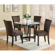 Simple Relax Padded Chocolate Fabric Side Chairs Cappuccino Set Of 2 Walmart Com In 2020 Cheap Dining Room Table Round Dining Room Sets Dining Room Table Set