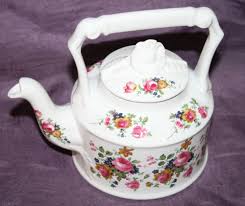 Vintage Arthur Wood Staffordshire England Floral Pink Rose Bouquet Teapot 6333 Arthurwoodwoodsons Tea Pots Pink Rose Bouquet Gift Tea