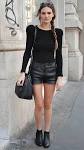 Short cuir noir La Redoute
