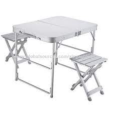 Outdoor portable aluminum alloy folding table and chair set exhibition table add to favorites click to zoom 2beauty 1,243 sales | 5 out of 5 stars. China Outdoor Aluminium Folding Picnic Table And Chair Sets For Camping On Global Sources Picnic Table Folding Table Camping Table
