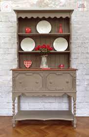 Edwardian Oak Dresser Hand Painted In Fusion Mineral Paint Algonquin With A Black G In 2020 Painted Furniture For Sale Black Distressed Furniture Fusion Mineral Paint