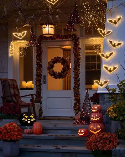 Outdoor Haunted Halloween LED Lights | Balsam Hill