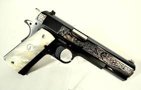 Colt 1911 Black And Gold Pin On Mmp Guns Pistols Revolvers