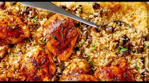 Liquid ratio depends on how dry or how moist you like your rice. Oven Baked Chicken And Rice Cafe Delites