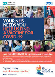 Our vaccination dataset uses the most recent official numbers from governments and health. Nhs Covid 19 Vaccine Research Registry Posters Hsc Public Health Agency