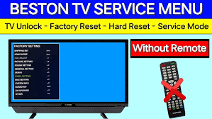 If you press and hold the channel + (up) and the volume + (up) buttons at the same time it should clear the lock. How To Unlock Tv Without Remote Without Remote Control Tv Keys Unlock Youtube