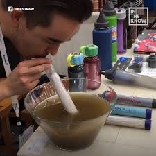 Amazing filtration straw allows people to drink clean water from dirty  rivers