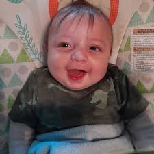 At 34 weeks of pregnancy, Ashley went to the bathroom and saw her baby's  legs sticking out in 2017. It was an emergency situation and she called for  her oldest son. He