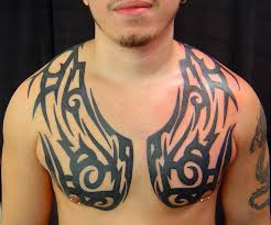 I Would Do One Side Of My Chest Like This Supreme Cool Tribal Tattoos Tribal Chest Tattoos Chest Tattoos For Women
