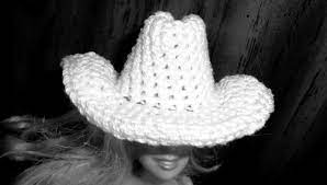The Cowboy Cowgirl Free Barbie Hat Crochet Pattern Barbie Hat Crochet Cowboy Hats Barbie Clothes