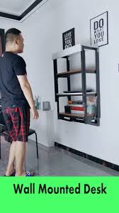 Convertible Console Table Bookshelf Video In 2020 Space Saving Furniture Wall Mounted Desk Folding Furniture