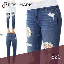 Judy Blue Lace Patch Jean Patched Jeans Judy Blue Jeans Blue Lace