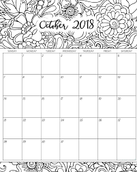 If you want to fill colors in october coloring calendar 2019 pictures & you can make it more beautiful by filling your imaginative colors. October 2018 Calendar Printable Word Desktop Template Free Hd