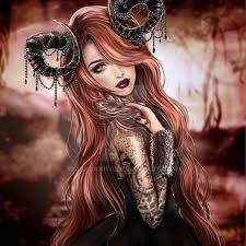 Pin By Alex Nunez On Varios Aries Art Dark Fantasy Art Girls Cartoon Art