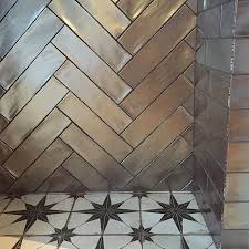 Industrial Metal Silver Metallic Wall Tile 7 5x30cm Metallic Wall Tiles Metal Interior Design Silver Tile