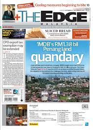 The edge english epaper published from malaysia. 01 July 2015 The Thirteen Million Plus Ringgit Guy Rambles