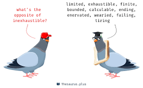 Incapable of being used up : 44 Inexhaustible Antonyms Full List Of Opposite Words Of Inexhaustible