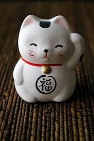 Maneki Neko Porte Bonheur Japonais Chat Japonais Chat Chinois Porte Bonheur