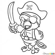 How to draw a pirate. How To Draw Pirate Parrot Pirates How To Draw Drawing Ideas Draw Something Drawing Tutorials Portal Pirate Coloring Pages Pirate Parrot Pirates