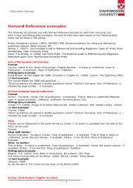 Your cover letter is an excellent opportunity to. Harvard Referencing Examples