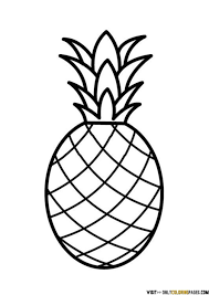 Pineapple Coloring Page Only Coloring Pages Fruit Coloring Pages Pineapple Drawing Pineapple Printable