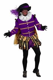 Pietenpak Albufeira Zwart Paars Groot Aanbod Van Sinterklaas En Zwarte Pieten Artikelen The character first appeared in an 1850 book by amsterdam schoolteacher jan schenkman. pietenpak albufeira zwart paars