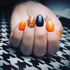 Unas Decoradas Naranja Mas De 100 Hermosos Disenos En 2020 Unas Color Naranja Unas Naranjas Unas