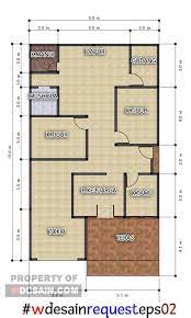 Gambar rumah 6x9 3 kamar tidur. Desain Rumah Minimalis 3 Kamar 1 Mushola Dan Toko Desain Rumah Minimalis