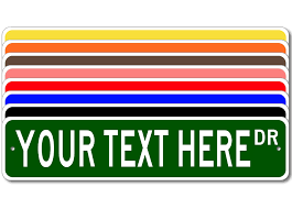 Or maybe just a street sign with your name on it? Personalized Custom Street Signs 3 Sizes 8 Colors Quality Aluminum Sign Ebay