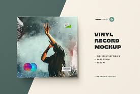 Vinyl Record Mockup Graphics762 Youworkforthem In 2020 Business Card Mock Up Vinyl Records Stationery Mockup