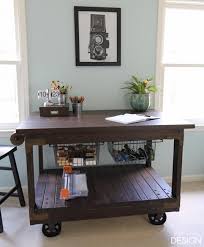 Before you know it, you've been crocheting, scrapbooking, and sewing your way to back and eye strain, fatigue, and repetitive motion injuries that make you want to put down the knitting needles for good. Diy Craft Table Vintage Industrial Cart Inspired Craft Table Deeplysouthernhome