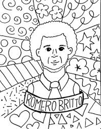 Livro britto de colorir de páscoa; Romero Britto Art History Printable Coloring Sheet Coloring Page By Kdcurbie