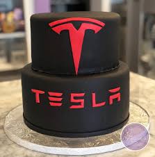 Happy 1st Birthday To Tesla Richmond Dealership Teslacake Tesla Teslarva Teslarichmond Birthd Dad Birthday Cakes Cars Birthday Cake Small Birthday Cakes