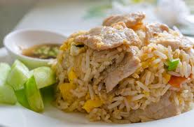 Fried rice is a very typical thai street food, available at every restaurant that serves stir fried dishes in this thai fried rice recipe with shrimp, you'll learn how to make a delicious plate of fried rice just. Asian Dish Seafood Fried Rice Stock Photo Image Of Lunch Balinese 12671482