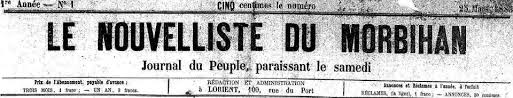 Situé dans le sud du morbihan, au cœur des landes de lanvaux, pleucadeuc offre des sites naturels chargés d'histoire et un relief accidenté et verdoyant … Le Nouvelliste Du Morbihan Lorient 1883 1944 Issn 2022 2564