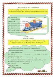 At The Train Station Worksheets