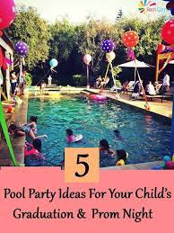 What's a party without balloons, right?! Pool Party Ideas For Your Child S Graduation And Prom Night Graduation Pool Parties Pool Party Prom Night