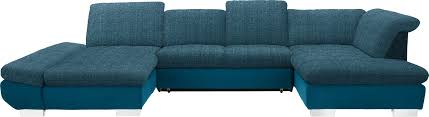 Wohnlandschaft In Textil Petrol